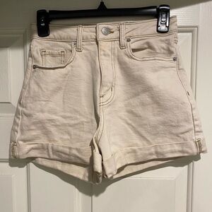 Wild Fable jean super high rise rolled cuff shorts size 00